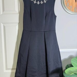 Ted Baker Navy Sleeveless Mini Dress